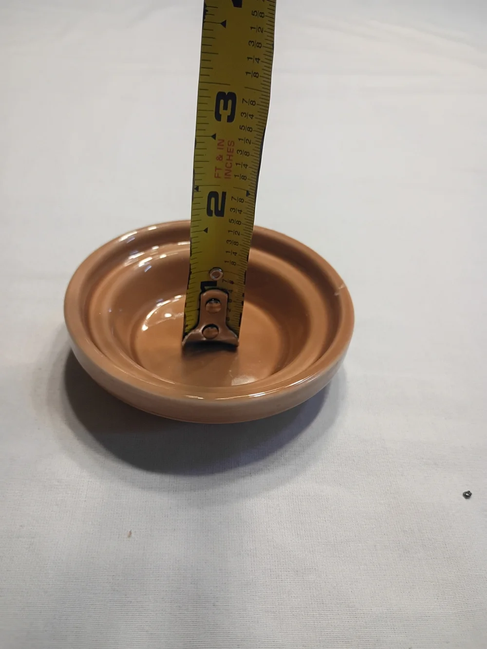 #6033 Gold Canyon Tan Oil Warmer Adapter Ceramic Dish New in Box